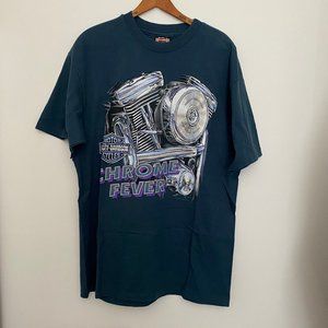 vintage 1994 harley davidson chrome fever t-shirt size large